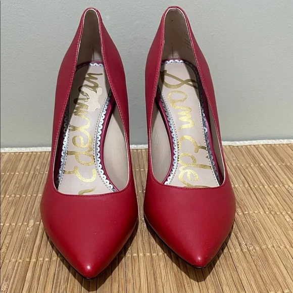 Sam Edelman Bold Red Heels size 6.5 - Picture 3 of 15